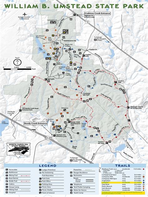 William Umstead Park Map | Camping | Hobbies