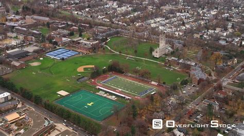 OverflightStock | Flying Toward Trinity College in Hartford, Connecticut. Shot in November ...