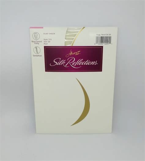 1998 Hanes Silk Reflections Pantyhose Stockings in Pe… - Gem