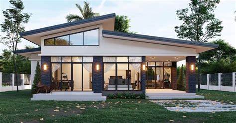 Cozy Modern House Design with Enormous Glass Windows - Pinoy House Designs