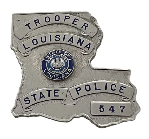 Louisiana State Police Trooper Badge