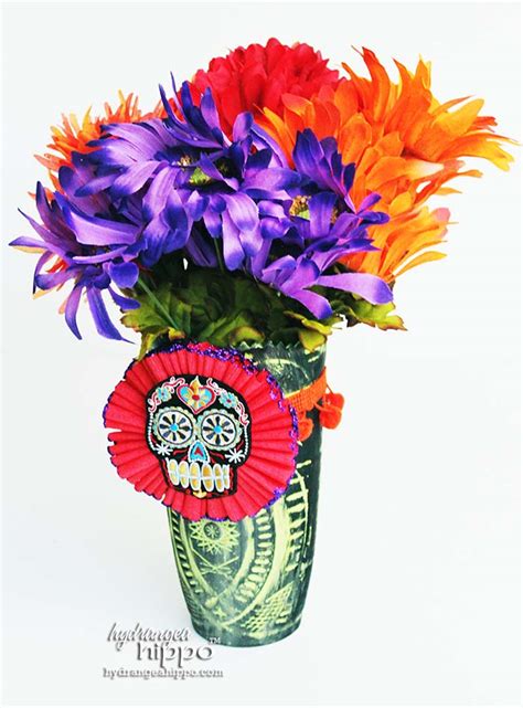 Easy DIY Dia De Los Muertos Flower Vase - Smart Fun DIY