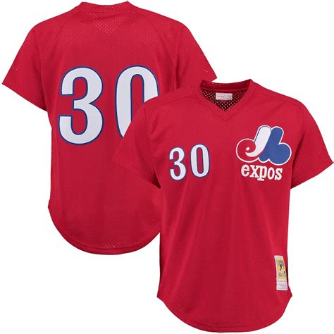 Montreal Expos Tim Raines Mitchell & Ness Red Batting Practice Jersey