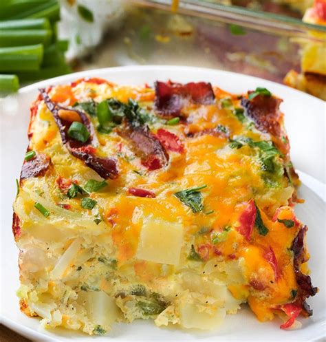 Hash Brown Cheese Breakfast Casserole with eggs and Bacon | Swanky Recipes - Simple tasty food ...