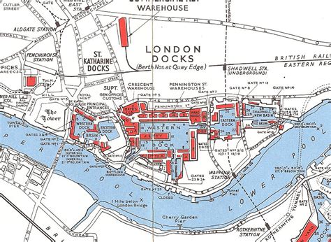 mappa moo'di - moo de flâneur's map collection: Port of London 1964