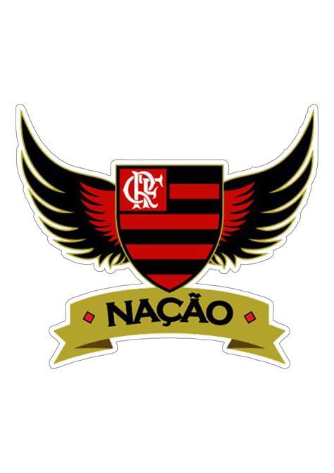 Flamengo clube de regatas logo imagem com contorno e fundo transparente png