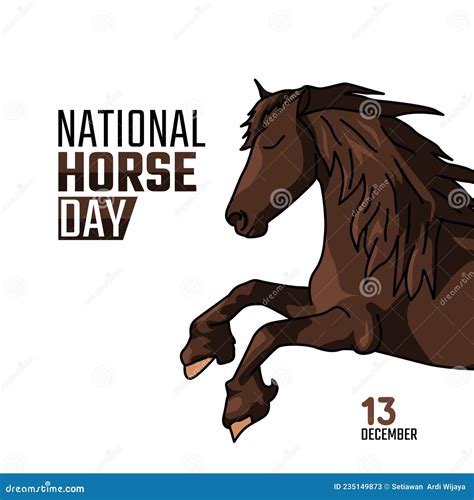 Vector Graphic of National Horse Day Stock Vector - Illustration of ...