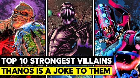 Top 10 Strongest Villains in The Marvel Universe! - Epic Heroes ...