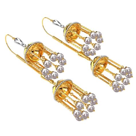 Sui Dhaga Gold Earring - 49jewels.com