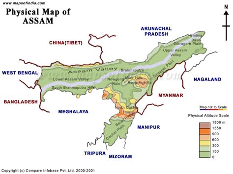 Cyber Guwahati-->Physical map of Assam