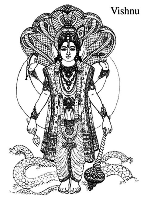 Krishna An Avatar For Lord Vishnu Coloring Pages - Download & Print Online Coloring Pages for ...