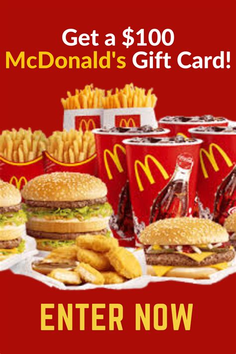 McDonalds Gift Card in 2023 | Mcdonalds gift card, Free mcdonalds, Buy foods