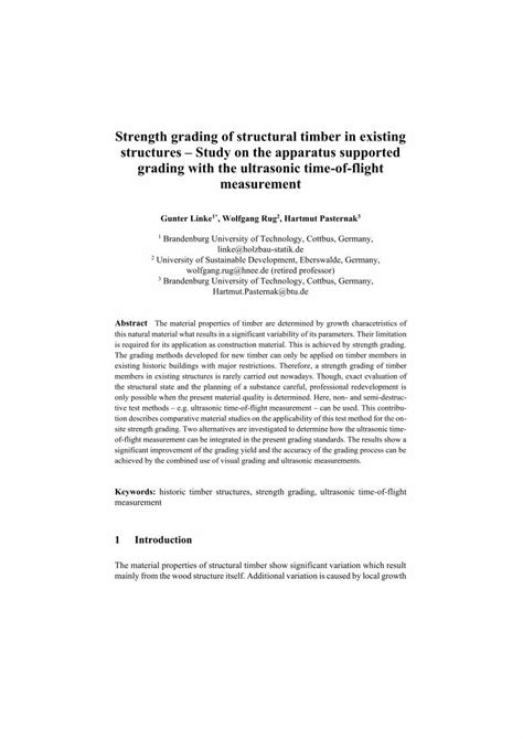 (PDF) Strength grading of structural timber in existing - DOKUMEN.TIPS