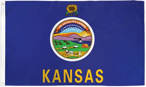 Kansas State Flag 3x5ft Polyester | Official Flag Pole – officialflagpole