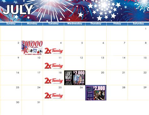 PROMOTIONS CALENDARS - Golden Mesa Casino