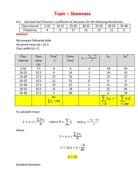 Skewness Examples | PDF | Mode (Statistics) | Skewness