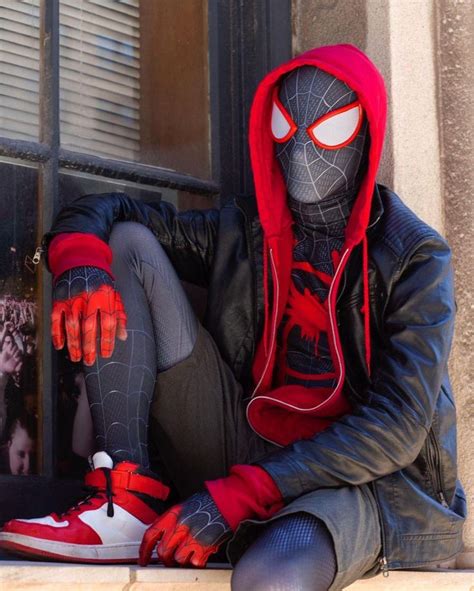 Miles Morales Costume | DIY Cosplay [Authentic Spiderverse Suit] | Miles morales spiderman ...