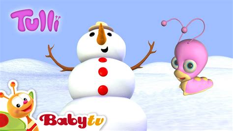 Snowman with Tulli ⛄ 🐛 | Fun Games for Toddlers | Cartoons | Full Episodes @BabyTV - YouTube