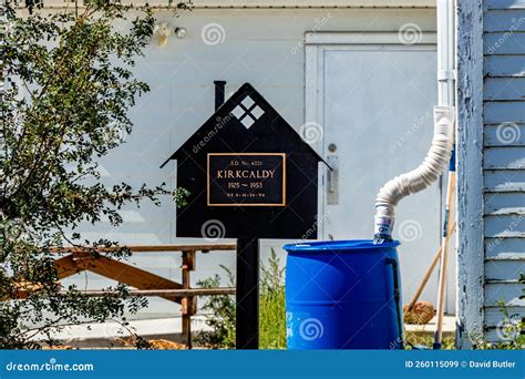 The Ghost Town of Kirkcaldy Vulcan County Alberta Canada Editorial Stock Image - Image of ...