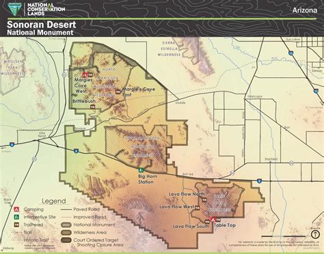 Sonoran Desert National Monument Map - Tourist Map Of English