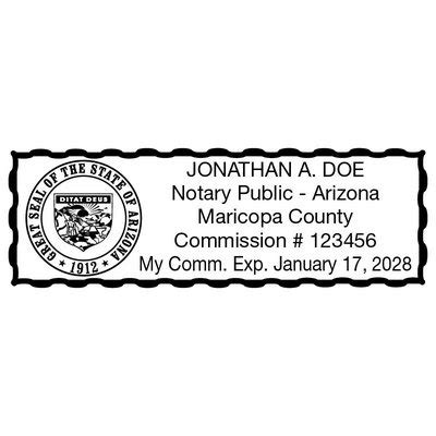 Arizona Notary Pre-Inked Stamp | Rubber Stamp Warehouse