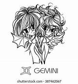 Gemini Coloring Pages  Panarukan Colors sketch template