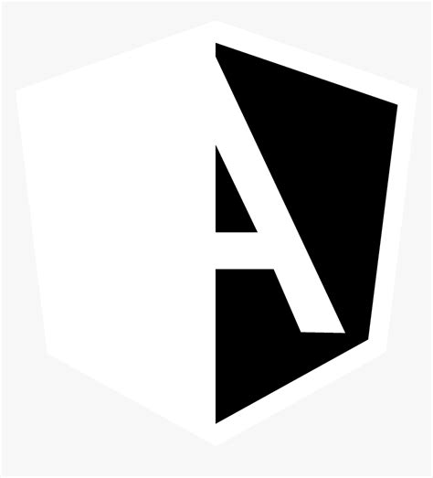 And White - Angular White Logo Png, Transparent Png - kindpng