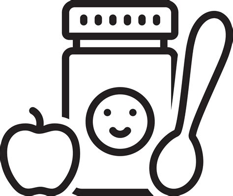 icono de línea de comida para bebés 3496809 Vector en Vecteezy