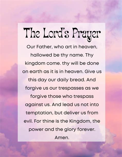 JESUS CHRIST THE LORDS PRAYER 8.5X11 PHOTO PICTURE GOD FATHER SON ...