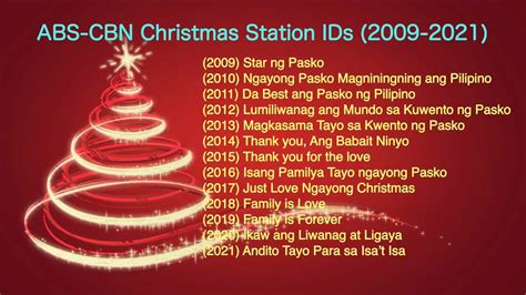 ABS-CBN Christmas Station IDs (2009-2021) ️💚💙 - WorldTamilchristians-The Collections of Tamil ...