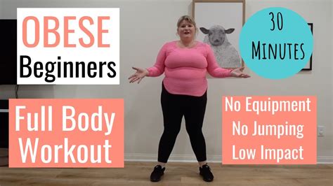 PLUS SIZE Full body Workout / Obese Beginner Workout/ Low Impact / No Equipment / No Jumping ...