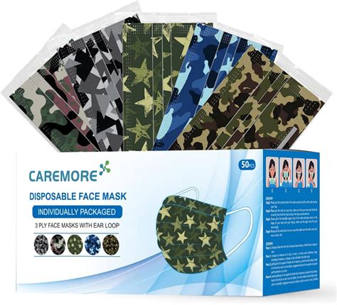 Amazon.com: Disposable Face Masks With Designs, Individually Wrapped Masks, Breathable Face ...