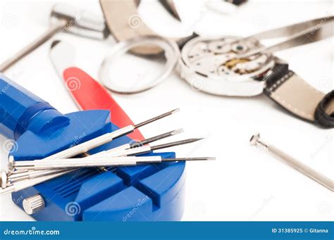 Watchmaker Tools stock image. Image of store, silver - 31385925