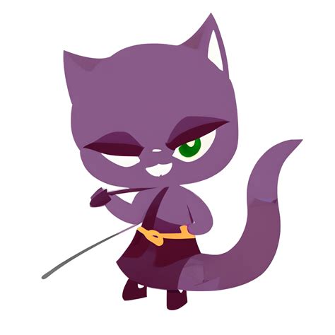 Kawaii Cute Illustration Cartoon Chibi Ninja Cat · Creative Fabrica