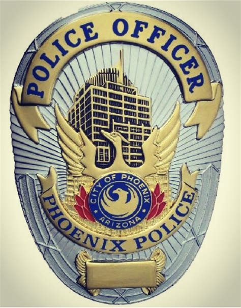 Phoenix police badge / placa policía Fénix. Arizona, Police Badges, Nfl ...