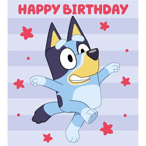 Bluey 'Happy Birthday' Card | Happy birthday cards printable, 2nd ...