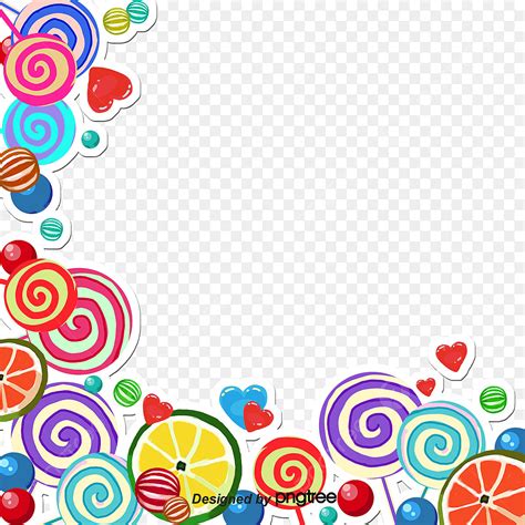 Candy Border PNG Picture, Vector Candy Border, Candy Clipart, Vector ...