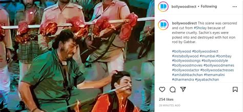 This gory scene of Gabbar poking Ahmed's eyes out was removed from ...