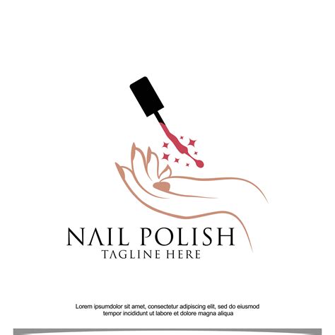 Nail polish vector icon logo design Premium Vector 10994825 Vector Art ...