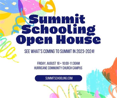 Summit Schooling - Click below for Events & classes!