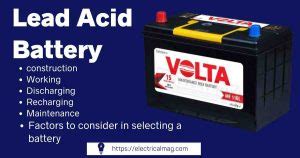 Lead-Acid Battery Working Advantages & Disadvantages | ElectricalMag