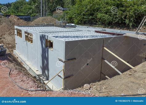 Cellar Made of Prefabricated Concrete Walls As Waterproof Construction ...