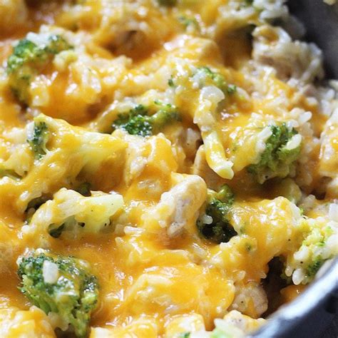 One Pan Cheesy Chicken Broccoli Rice Casserole | High Heels and Grills