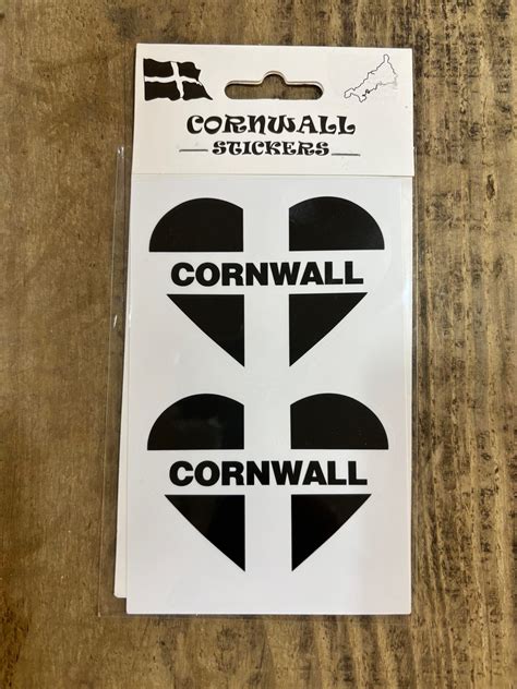 Heart Shaped Cornish Flag Car/Glass Stickers x 2 - Visit Bude | Holidays in Bude | North ...