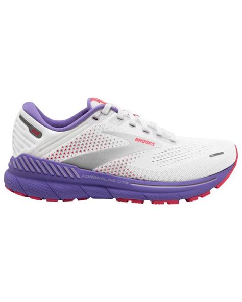 Brooks Adrenaline Gts 22 - Running Shoes in White/Coral/Purple (Purple) | Lyst