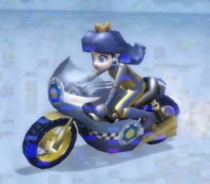 Blue and Gold Daisy Mach Bike (Daisy Texture) - Custom Mario Kart