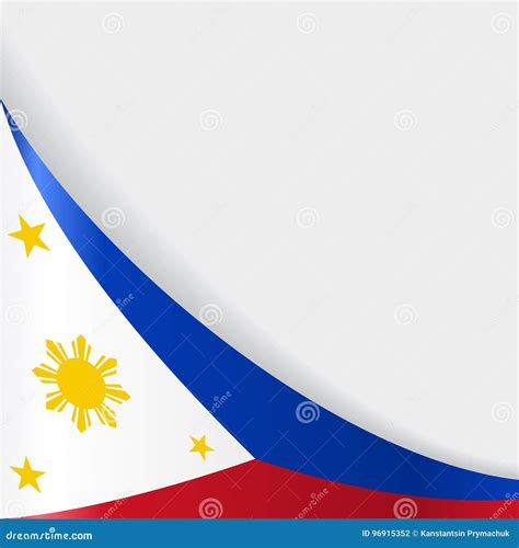 Philippines Flag Background. Vector Illustration. Stock Vector - Illustration of celebration ...