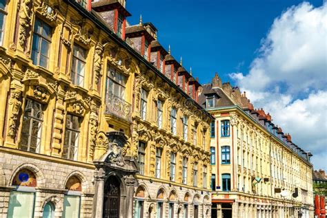 Traditional Buildings in the Old Town of Lille, France Stock Image ...