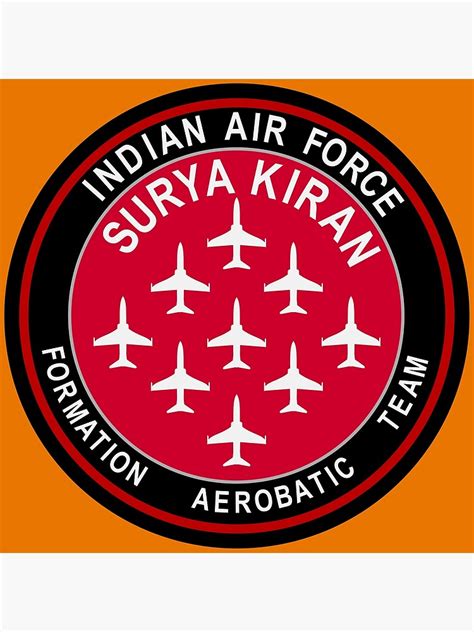 "Surya Kiran Aerobatic Team - Indian Air Force" Poster by wordwidesymbols | Redbubble