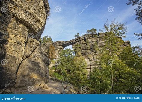 Pravcicka Brana, Czech Republic Stock Photo - Image of ceske, landmark: 135129518